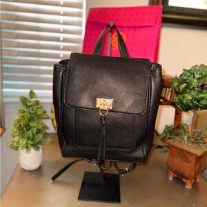 Tory Burch “Eve” Black Leather Backpack ***SOLD***